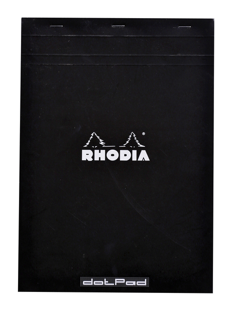 Schrijfblok Rhodia A Dots Vel Gr Zwart Kantoorartikel