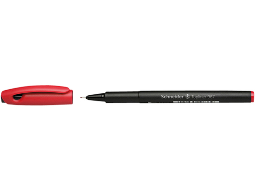 Fineliner Schneider 967 0 4MM Rood Kantoorartikel 106460 Bruna