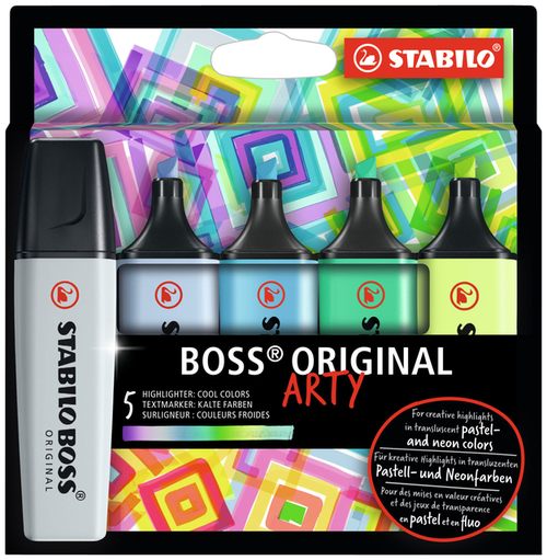 Markeerstift Stabilo Boss Original Arty Etui Cool Kleuren