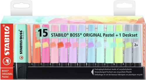 Markeerstift Stabilo Boss Original 7015-02-5 Desk Pastel Ass | - bruna.nl