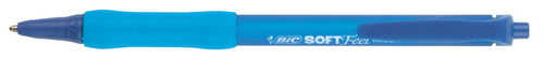 Balpen Bic Soft Feel Grip Clic Medium Blauw, Kantoorartikel, 616033