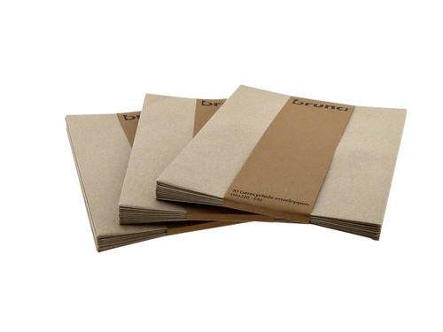 10x A5 Envelop 156x220mm Kraft Kantoorartikel 784257 Bruna