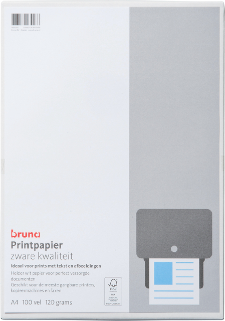 bladzijde site verdund Inkjetpapier Fotopapier Bruna A4 120GR Wit 100Vel | Kantoorartikel -  bruna.nl