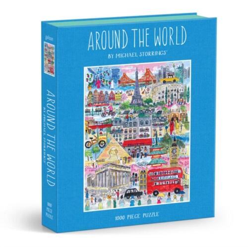 Galison Michael Storrings Around The World 1000PC Book Puzzle -   (ISBN: 9780735378827)