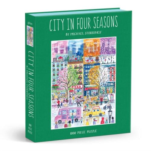 Galison Michael Storrings City In Four Seasons 1000 Piece Book Puzzle -   (ISBN: 9780735378834)