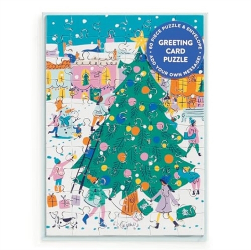 Galison, Louise Cunningham Starling Merry & Bright Greeting Card Puzzle -   (ISBN: 9780735382749)