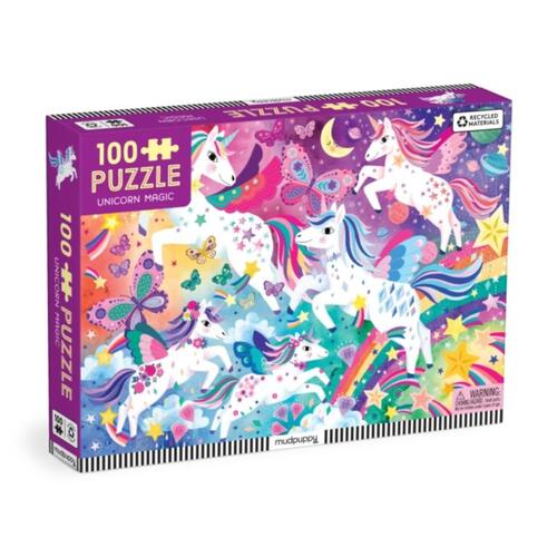 Mudpuppy Unicorn Magic 100 Piece Puzzle -   (ISBN: 9780735383920)