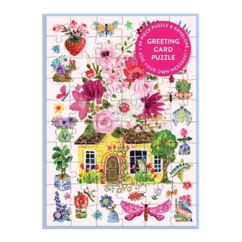 Galison Buzzy Bouquets Greeting Card Puzzle -   (ISBN: 9780735384521)