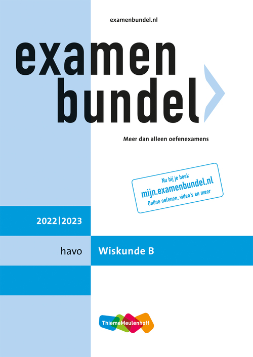 Examenbundel havo Wiskunde B 2022/2023 Boek 9789006639988 Bruna