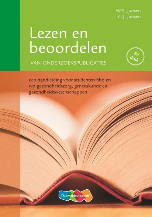 Lezen en beoordelen van onderzoekspublicaties -  G. J: Jansen, W.S. Jansen (ISBN: 9789006643428)