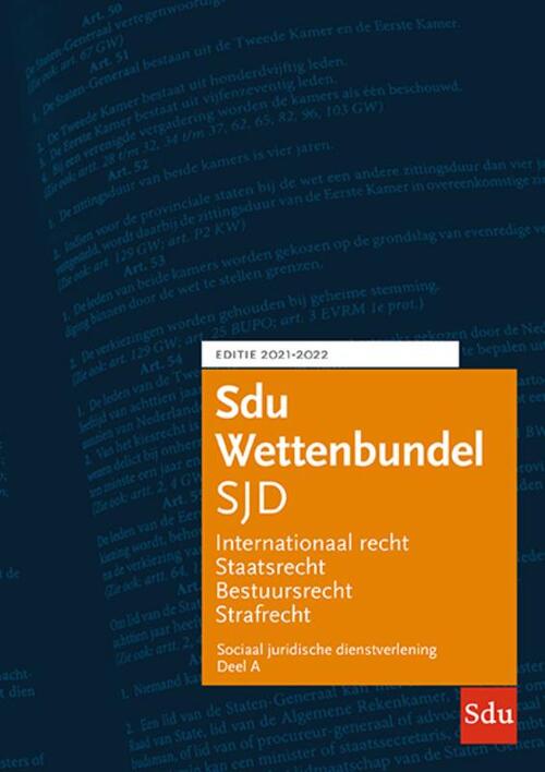 Sdu Wettenbundel Sociaal Juridische Dienstverlening 2021-2022 (set 2 ...