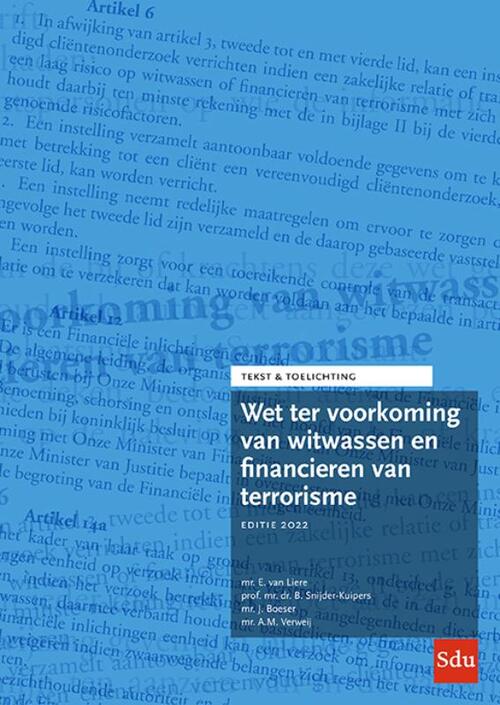 Wet ter voorkoming van witwassen en financieren van terrorisme. Editie 2022 -  Anthon Verweij (ISBN: 9789012408004)