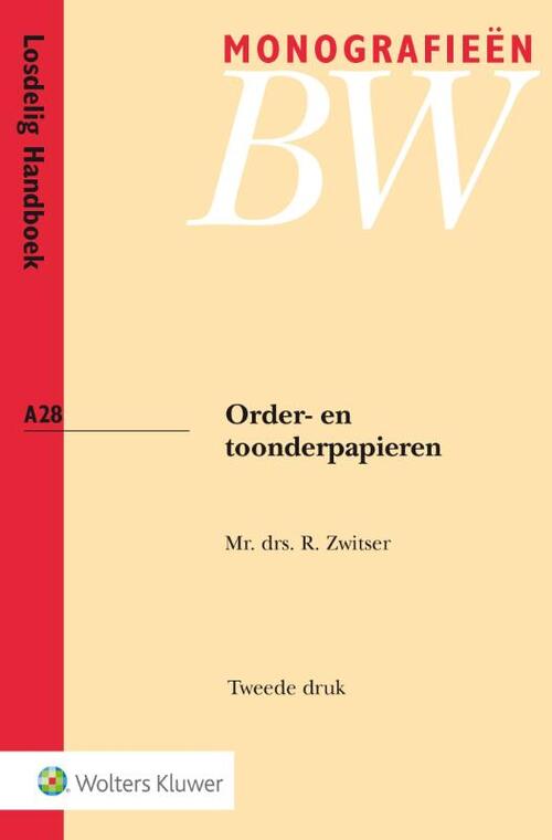 Order- en toonderpapieren -  R. Zwitser (ISBN: 9789013114317)