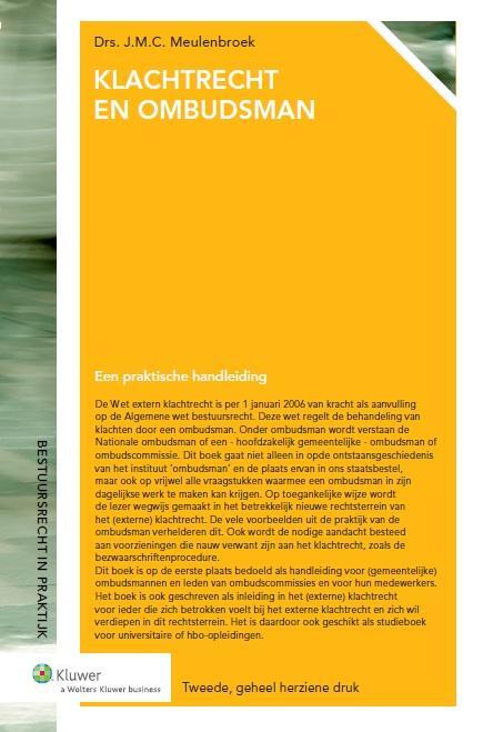 Klachtrecht en ombudsman -  J.C.M. Meulenbroek (ISBN: 9789013119497)