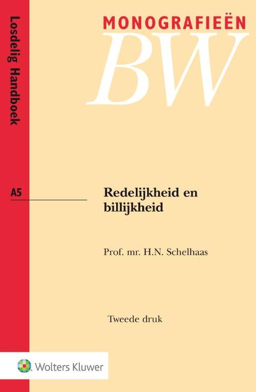 Redelijkheid en billijkheid -  H.N. Schelhaas (ISBN: 9789013133530)