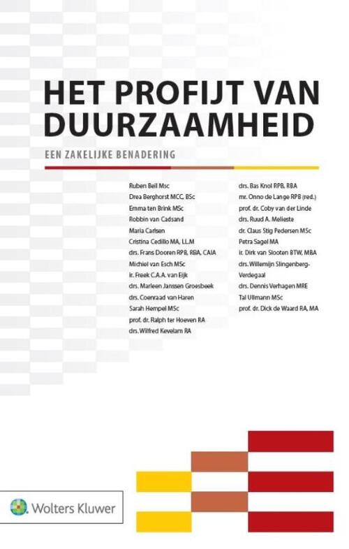 Het profijt van duurzaamheid -   (ISBN: 9789013134179)