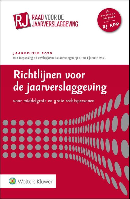 Richtlijnen voor de jaarverslaggeving, middelgrote en grote rechtspersonen 2020 -   (ISBN: 9789013156812)