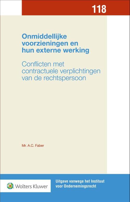 Onmiddellijke voorzieningen en hun externe werking -  A.C. Faber (ISBN: 9789013158847)