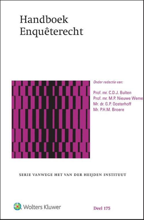 Handboek Enquêterecht, Wolters Kluwer Nederland B.V. | Boek ...