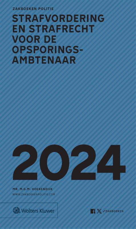 Zakboek Strafvordering En Strafrecht Voor De Opsporingsambtenaar 2024 ...