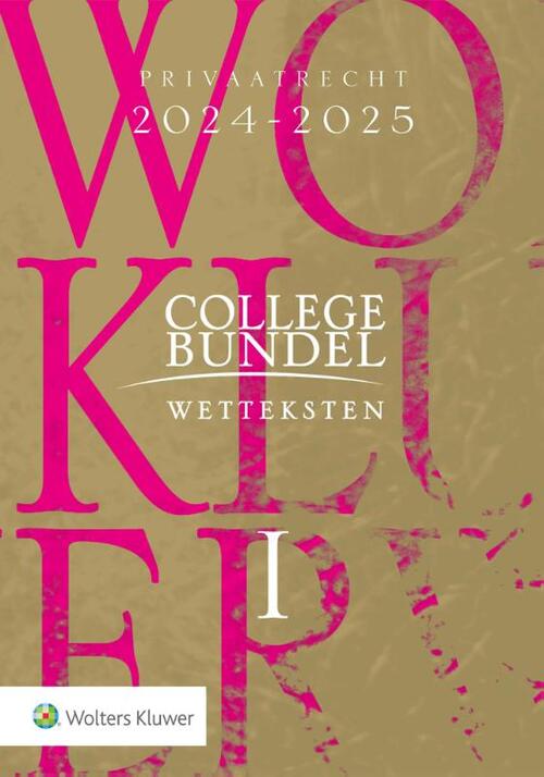 Collegebundel 20242025, Wolters Kluwer Nederland B.V. Boek