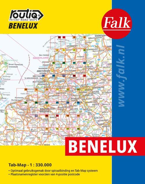 Falkplan Falk Autokaart Benelux Routiq -   (ISBN: 9789028705548)