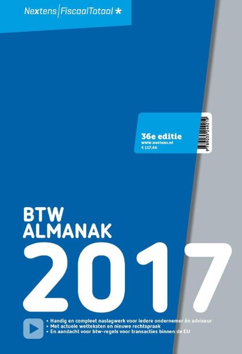 Nextens BTW Almanak -  J.A.M. van Blijswijk (ISBN: 9789035249219)