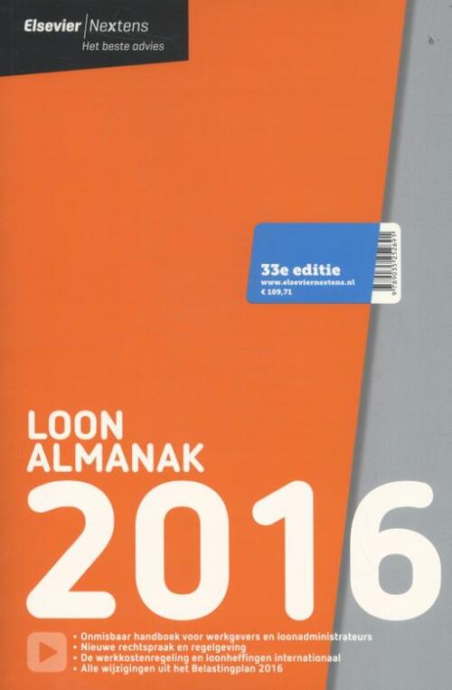 Elsevier Loon almanak -  A.A.W. Langevoord (ISBN: 9789035252691)