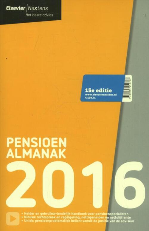 Elsevier pensioen almanak -  Ewald de Voogd van de Straten (ISBN: 9789035252707)