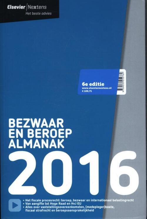 Elsevier bezwaar en beroep almanak -   (ISBN: 9789035252769)