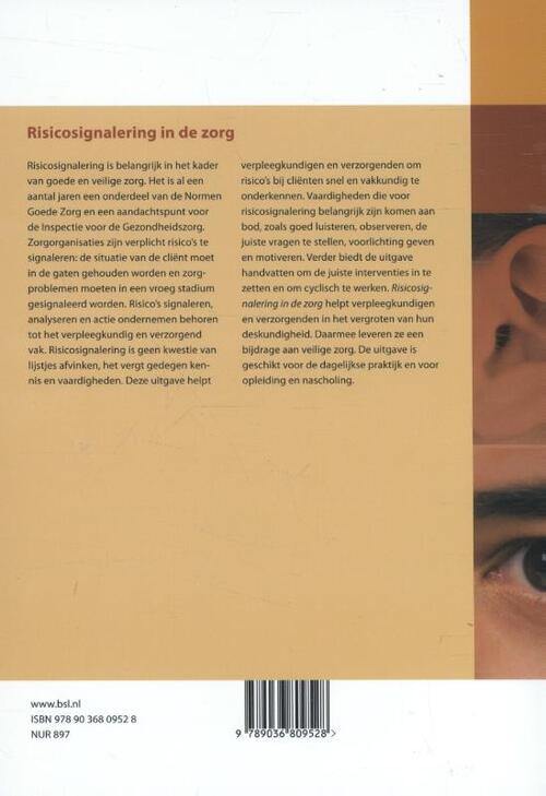 Risicosignalering In De Zorg Elly Van Haaren Boek 9789036809528 Bruna