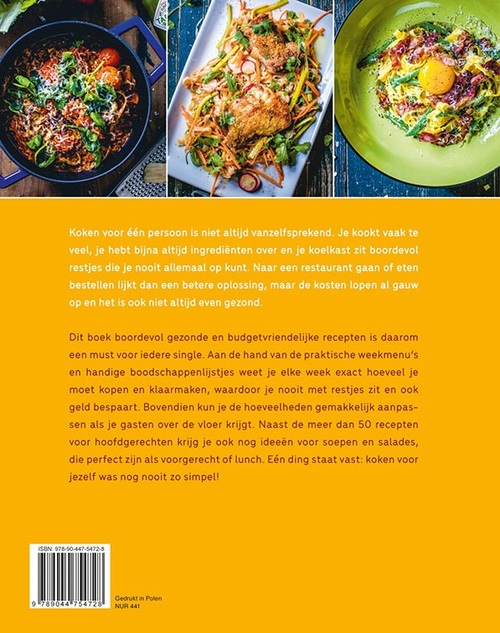 Lekker en koken voor singles, Adam | 9789044754728 | Boek - bruna.nl
