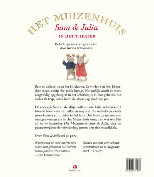 Het Muizenhuis Sam En Julia In Het Theater Karina Schaapman Boek 9789047612988 Bruna 