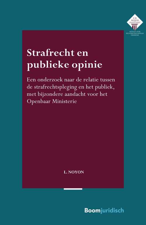 Strafrecht en publieke opinie -  L. Noyon (ISBN: 9789051891034)