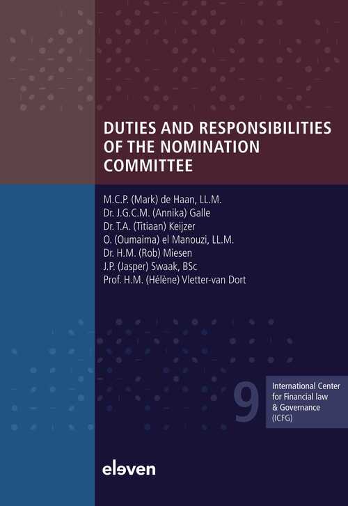 Duties and Responsibilities of the Nomination Committee -  H.M. Vletter-van Dort (ISBN: 9789051899542)