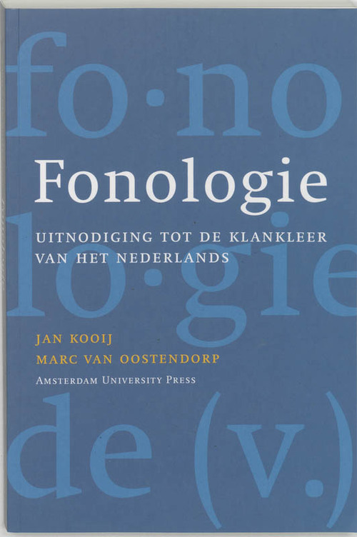 Fonologie -  J. Kooij, M. van Oostendorp (ISBN: 9789053566220)