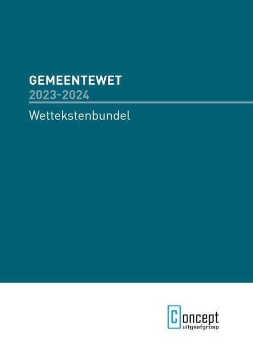 Gemeentewet 2023-2024, Concept Uitgeefgroep | Boek | 9789055163496 | Bruna