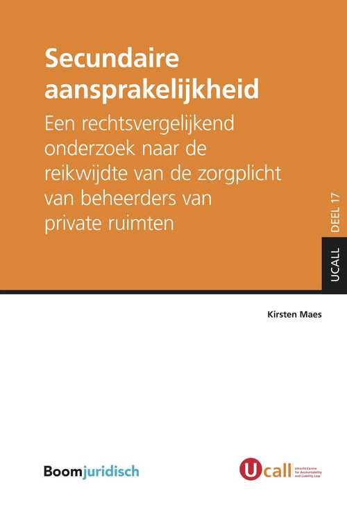 Secundaire Aansprakelijkheid -  Kirsten Maes (ISBN: 9789059314849)