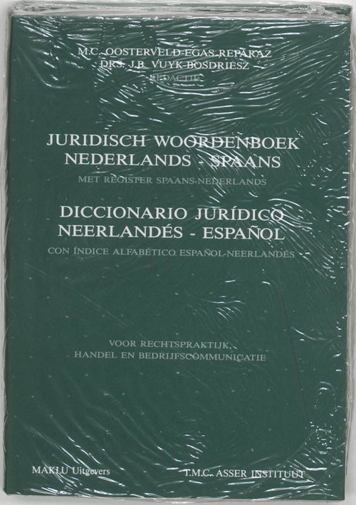 Juridisch woordenboek Diccionario juridico -  A. Vuyk-Bosdriesz, M.C. Oosterveld- Egas Repáraz (ISBN: 9789062152711)