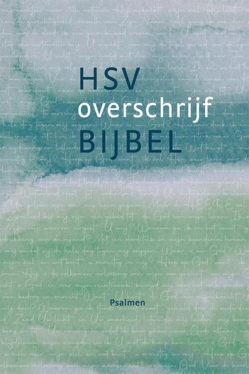 Hsv Overschrijfbijbel Psalmen Jongbloed Boek Bruna