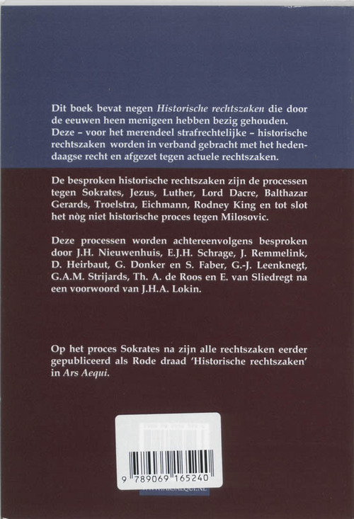 Historische Rechtszaken Ars Aequi Libri Pod Boek Bruna Nl