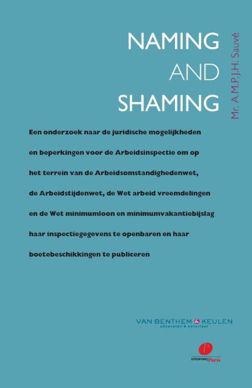 Naming and shaming -  A.M.P.J.H. Sauvé (ISBN: 9789077320938)