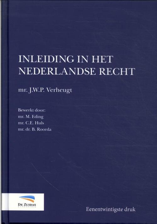 Inleiding in het Nederlandse recht -  J.W.P. Verheugt (ISBN: 9789082849523)