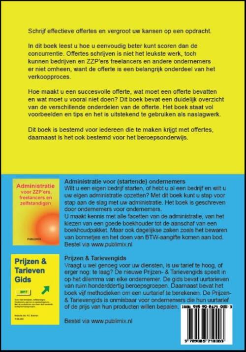 Handboek Offerte Publimix 9789086710003 Boek Bruna Nl