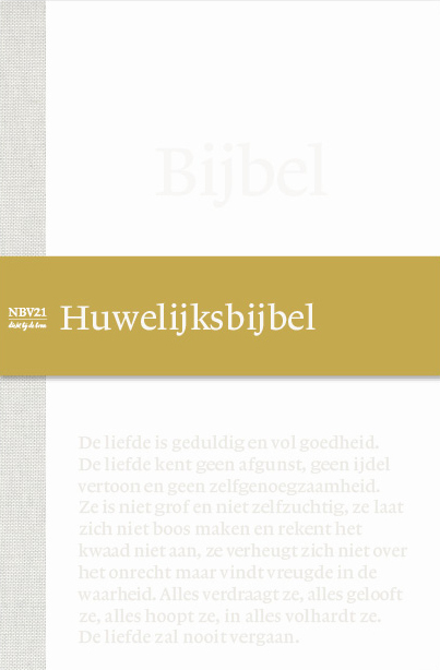 Bijbel NBV21 Huwelijksbijbel -  NBG (ISBN: 9789089124067)