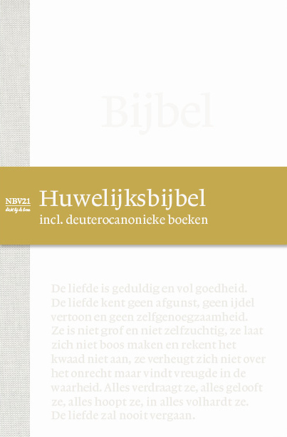 Bijbel NBV21 Huwelijksbijbel met DC -  NBG (ISBN: 9789089124074)