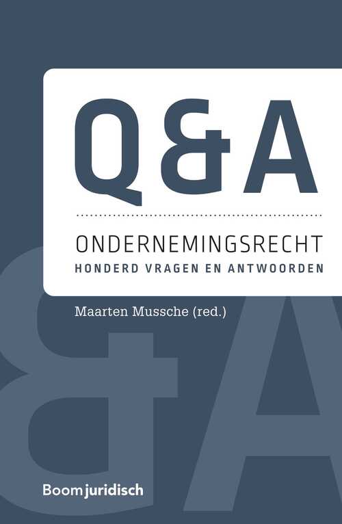 Q&A Ondernemingsrecht -  Maarten Mussche (ISBN: 9789089742308)