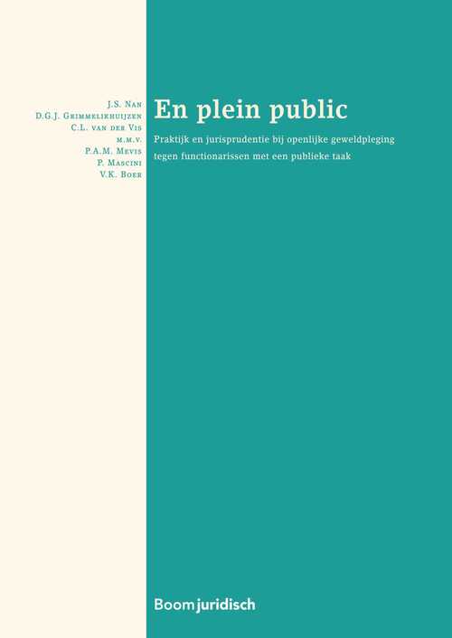 En plein public -  C.L. van der Vis (ISBN: 9789089743886)