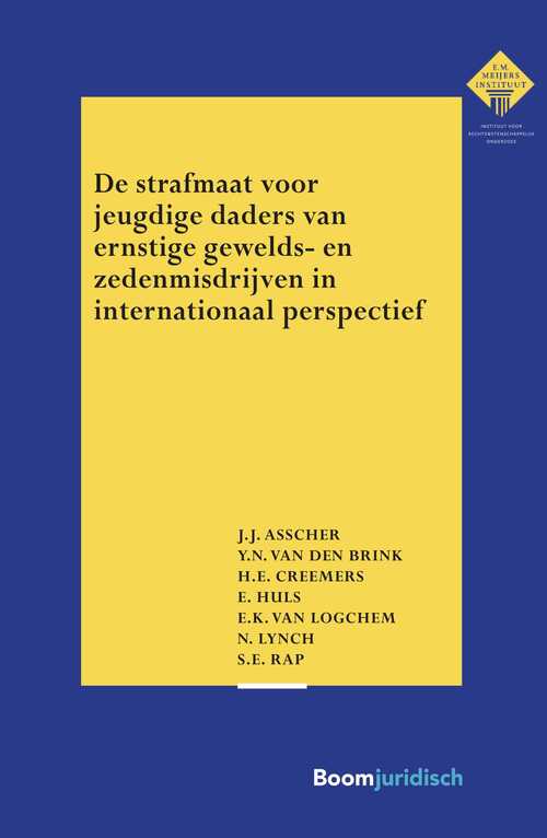 De strafmaat voor jeugdige daders van ernstige gewelds- en zedenmisdrijven in internationaal perspectief -  E. Huls (ISBN: 9789089745170)