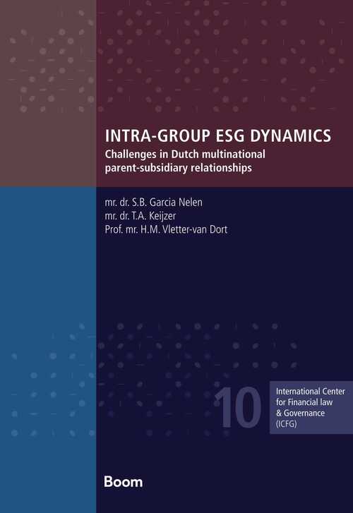 Intra-Group ESG Dynamics -  H.M. Vletter-van Dort (ISBN: 9789400114852)